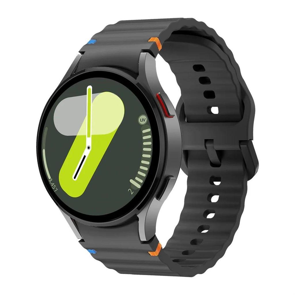 Оригинальный ремешок для Samsung Galaxy watch 7 6 5 4 44мм 40мм/FE/Pro/classic Силиконовый спортивный ремешок браслет correa Galaxy watch 7 Ремешок