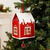 Christmas Cottage Gift Box 3D Pop Up House Boxes Festive Paper Craft with Snowflake Designs Reusable Packaging