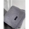 High Quality Grey 100% Pure Wool Selected Australian Solid Scarf Women Men Knitted Warm Wool Muffler Female Male Winter Fall