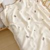 GPPNKC Forest Bear Baby Bubble Gauze Nap Blanket
