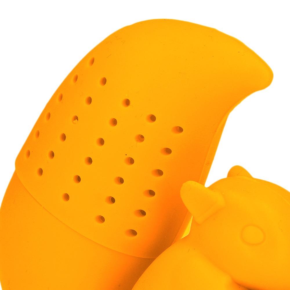 Silicone Squirrel Tea Strainer Food Grade Silicone Tea Strainer Squirrel Tea Filter Tea Brewing