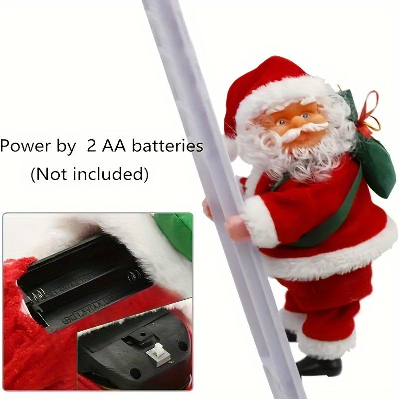 2 шт. Электрический Санта-Клаус, Один поднимается по лестнице, Один поднимается и спускается по веревке, Санта-Клаус с музыкой, Хороший рождественский подарок, Рождественские украшения