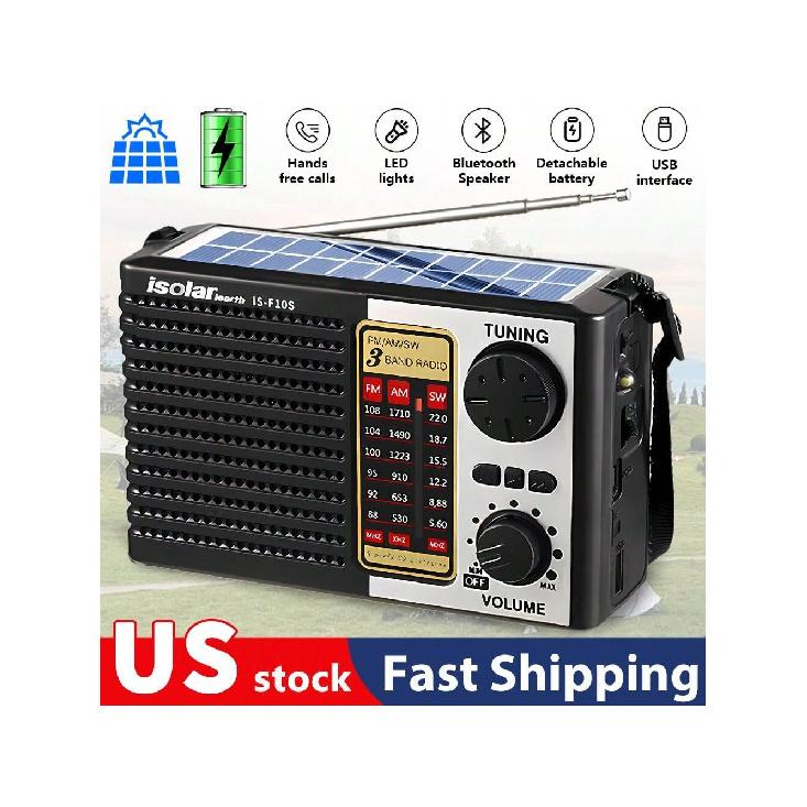 MP3-плеер Adventure Radio на солнечной батарее - высококачественный цифровой звук, прием FM/AM и коротких волн, возможность подзарядки, сверхпортативный дизайн