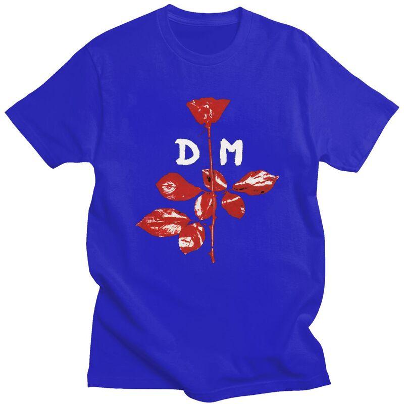 Custom Male Electronic Rock D-Depeche Cool Mode T Shirts Short Sleeve Cotton Tshirt Classic T-shirt Casual Tees Clothing