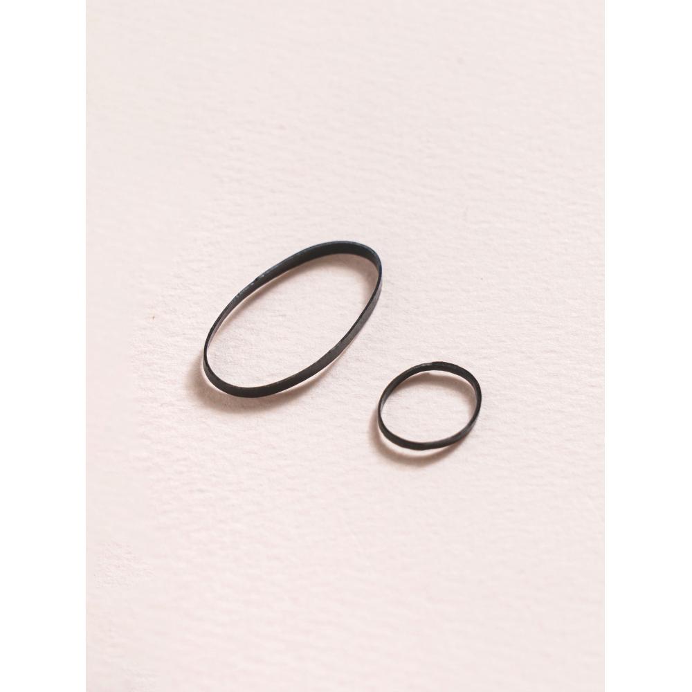 Daiso Mini Tpu Bands 200 шт., черные