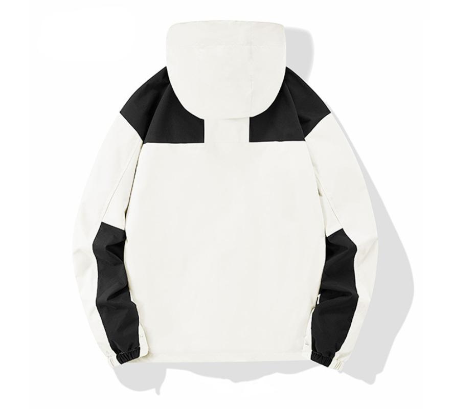 Осенняя верхняя одежда с капюшоном, ветрозащитные пальто, мужские и женские свободные повседневные пальто на молнии и шнурке, модная одежда для альпинизма