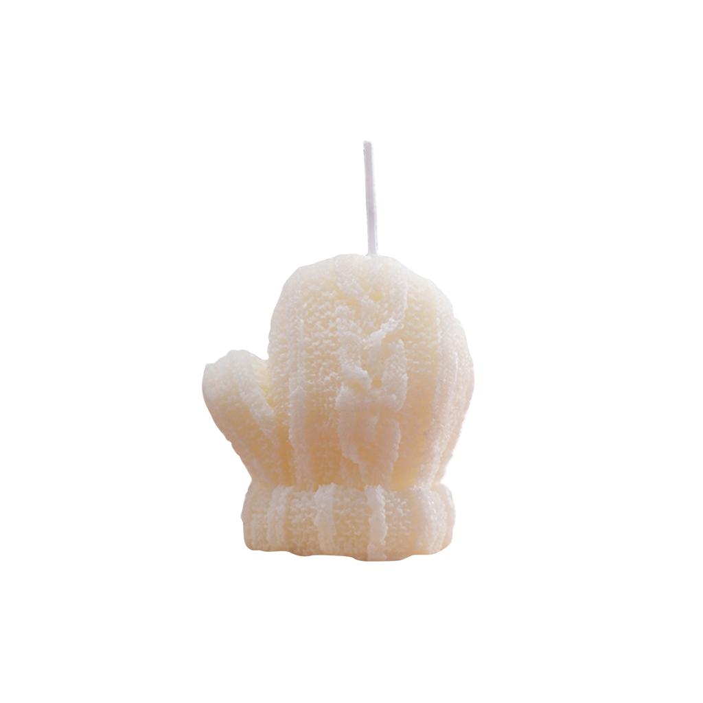 Праздничная ароматическая свеча в форме праздничной перчатки для украшения дома и в подарок. Свечи из воска чистого горения с ароматами для рождественских празднований.