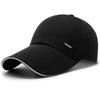 Spring and Autumn Hat Men's Fishing Hat Sunshade Sunscreen Canvas Extended Brim Cap Cotton New Baseball Cap