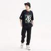 MLB SS23 New York Yankees Vintage Floral Print Cool Dry Trendy Short Sleeve T-Shirt Unisex Tops Black 3ATSI0133-50BKS