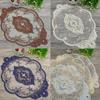 Retro Dining Table Embroidery Craft Placemat European Style Lace Fabric Insulation Plate Cup Vase Mat Anti-Scald Desktop Decor