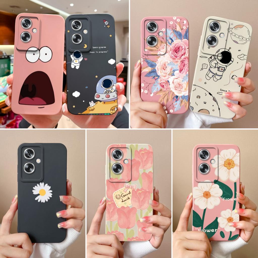 Чехол для OPPO A79 A2 5G Цветок Мягкий Жидкий Силикон Защита Камеры Ударопрочная Задняя Крышка Для OPPO A79 A2 Funda