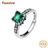 Tancise Classic стерлингового серебра 925 пробы кольцо с цирконом женские ювелирные изделия свадебное обещание вечерние подарок
