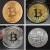 Новая позолоченная монета Bitcoin, коллекционная художественная коллекция, подарок, физическая памятная монета Casascius Bit BTC, металлическая антикварная имитация