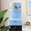 2Pcs/Set Dustproof Bucket Sleeve Lace Embroidered Printed Barrel Dust Cover Water Dispenser Cover