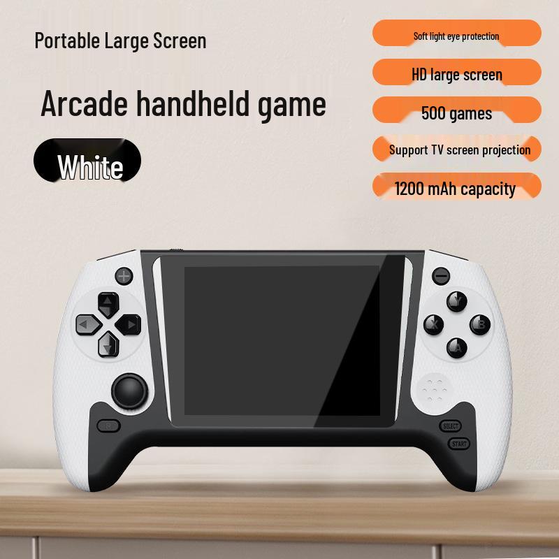 2025 HD Портативная игровая консоль: Большой экран, возможность подключения к телевизору, двойные ручки, 3,5-дюймовая портативная ретро-аркада