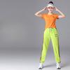 Летний женский повседневный костюм с короткими рукавами, спортивные брюки, фитнес-групповой костюм, костюм из 2 предметов