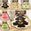 Anti-slip Floor Mat Plush Flower Rugs Nordic Style Carpet  Bedroom Decor