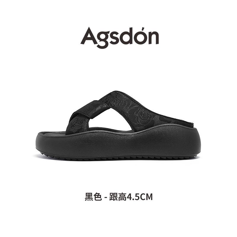Strictly selected Augustine slippers women's summer 2025 new models with skirts, thick-soled sandals, new Chinese style sandals