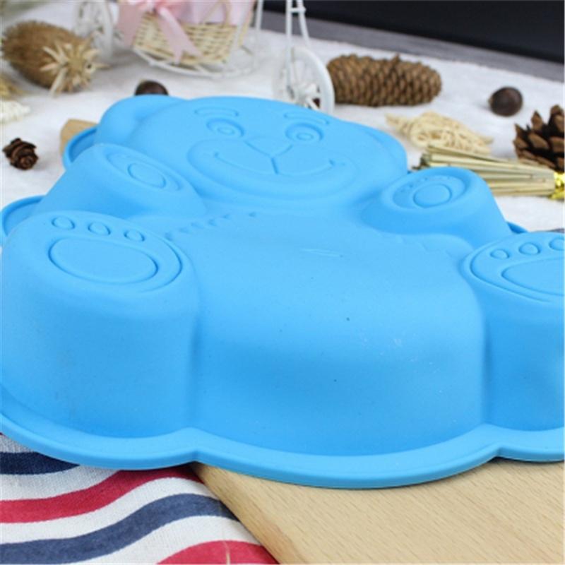 3D Форма для торта в виде медведя Силиконовая форма для желе, мастики, форма для печенья, форма для десерта KTY