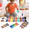 Interactive Wooden Counting Board Magnetic Fishing Game Cognitive Development Shape Recognition 45cm 19.5cm 5cm