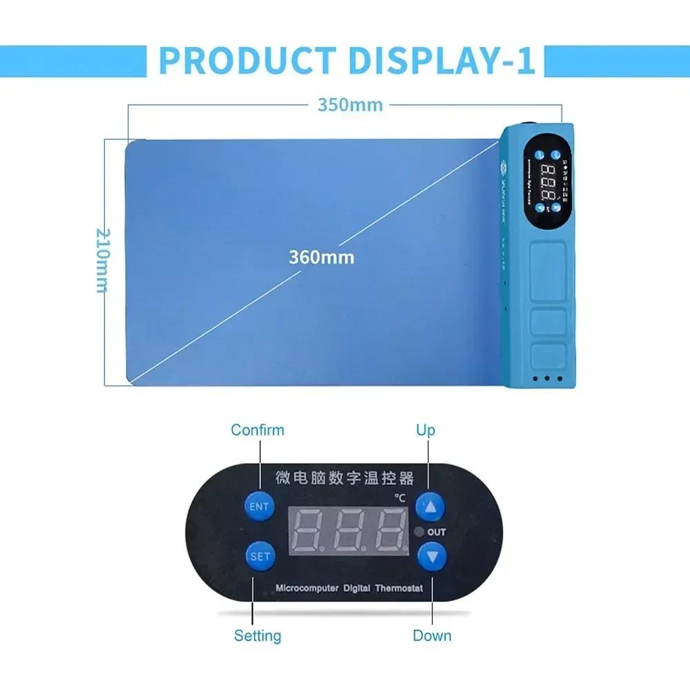 SUNSHINE S-918E LCD Демонтажный Сокровище Электрический Нагревательный Коврик Сепаратор Экрана Машина для Удаления Для Мобильных Телефонов Планшетов Ремонтный инструмент