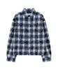 UNGIMMICK Double Layered Bleached Check Shirt (Blue)