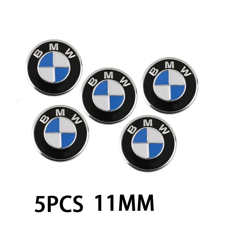 For BMW M E46 E90 E60 11mm Car Remote Key Fob Emblem Badge Radio button Sticker For BMW F10 E90 F20 E46 E60 E70 E39 E36 E87 X7 E92 E91 E28 X3 G11 X5 6