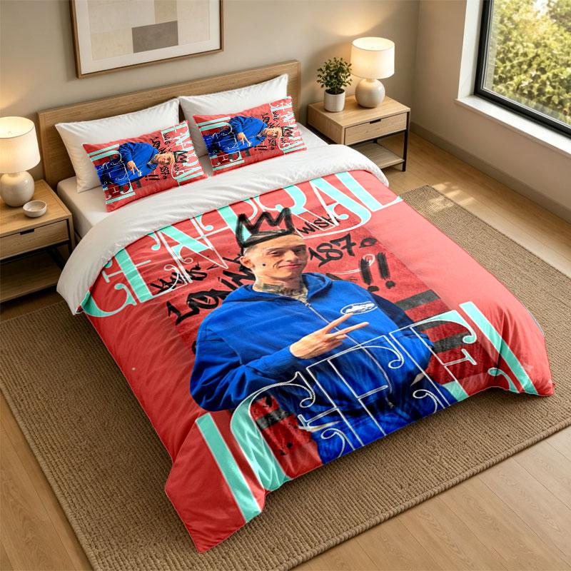 3Pcs Bedding SetCentral Cee Soft Bed Sheet and Two Pillowcases Home Bedroom Decor