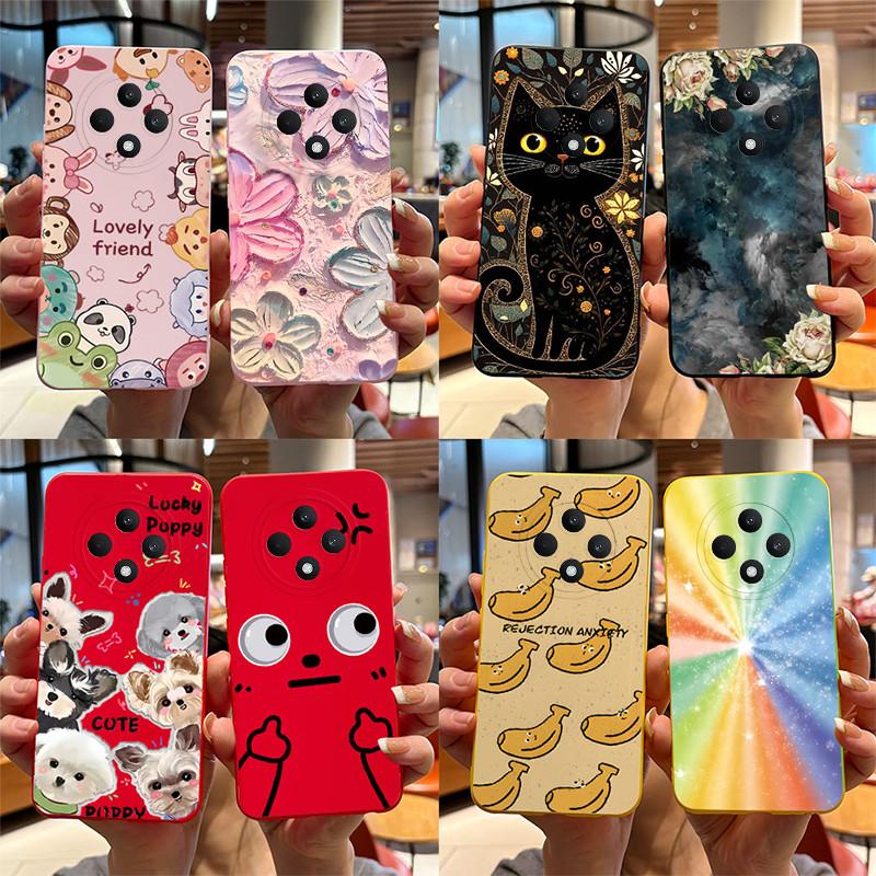 Чехол для OPPO Reno12 F Чехол OPPO Reno 12 F FS 5G Милый Мультяшный Кот Мягкий Силиконовый Бампер Защитные Чехлы для Телефона На Reno 12F Funda