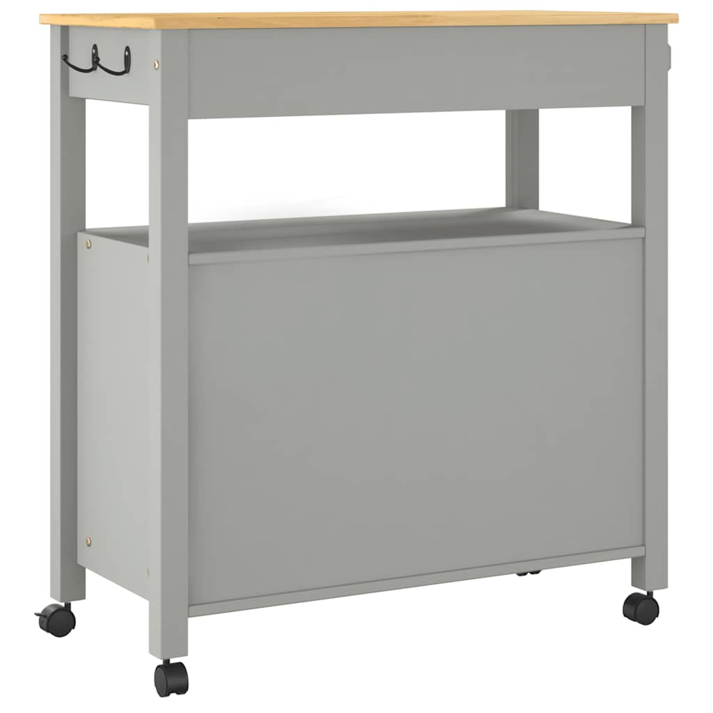 Kitchen Trolley MONZA 84 x 40 x 88.5 cm Solid Pine Wood