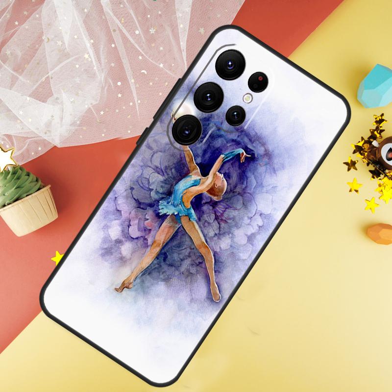 Масляная живопись Гимнастика Чехол для телефона Для Samsung Galaxy S25 S26 Ultra S21 S20 S22 S23 Ultra S10 Plus S24 FE Чехол Coque