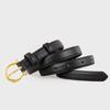 Women S Genuine Leather Belt With Gold Buckle Fashion Waist Strap