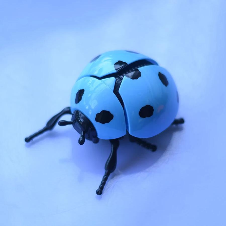 Заводная пружина божья коровка семиточечная детская игрушка/Имитация жука Золотая черепаха Качающаяся божья коровка/Детская познавательная игрушка