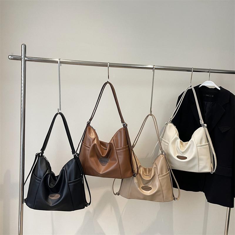 Сумка подмышку большой вместимости Женская сумка через плечо из мягкой кожи Студенческая сумка для поездок на работу