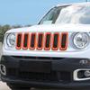 Наклейки для автомобильной решетки ABS, декоративные наклейки для Jeep Renegade 2016, внешние аксессуары для автомобиля