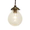 Interform LT-9825CR Marvel Pendant Light (Bulb not included, sold separately) Clear Glass Nordic Drop Pattern