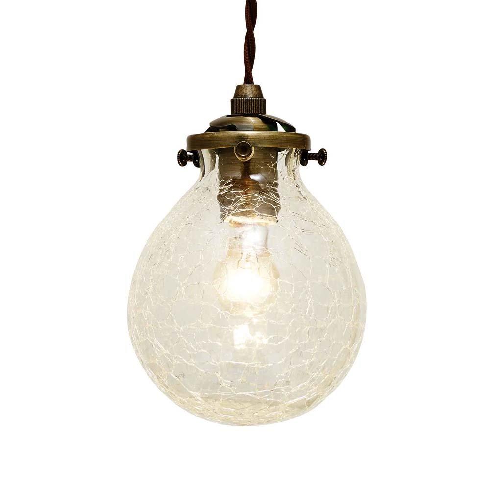 Interform LT-9825CR Marvel Pendant Light (Bulb not included, sold separately) Clear Glass Nordic Drop Pattern