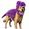 120cm/90cm Dinosaur Skeleton Dog Costume Funny Halloween Pet Outfit Large Animal Cosplay Clothes for Dogs