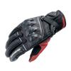 Motorcycle Leather Protect Warm Gloves HG Black Red M GK-854
