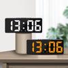 Creative Number Clock Color Nightlight Temperature Calendar Alarm Clock LED Large Number Electronic Clock Backlight Home Decor