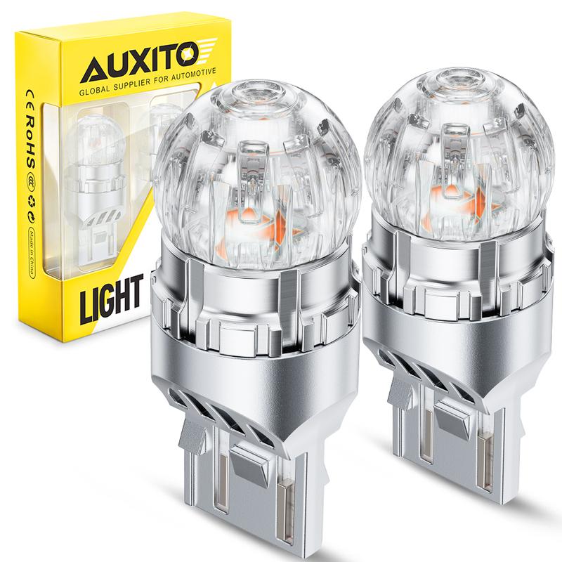 2Pcs W21W WY21W LED T20 7440 Amber For Auto 12V Turn Signal Lights Indicator Bulbs 360 Degree Error Free In Turn Lamps