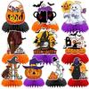 Halloween Honeycomb Centerpiece Decor Set - Paper Pumpkin Ghost Tabletop Party Decorations Birthday Festival Themed