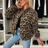 2025 Spicy Leopard Print Women's Jacket: Loose Fit, Casual Style for Spring & Autumn