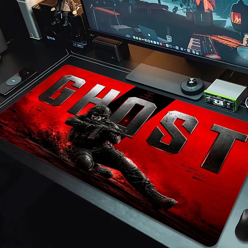 Duty Call Ghost Color Mouse Pad Large Gaming Table Cushion Non-slip Laptop Tablet Big Mousepad XXL Mat Mini PC Playmat With Lock edge