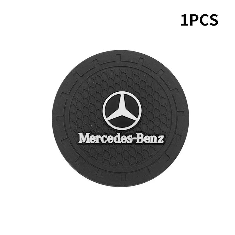 WTNWY1 Для MERCEDES-BENZ AMG Новый 2025 1/2 шт. Нескользящая автомобильная подставка под стакан/кружку Резиновая подкладка Для Mercedes Benz B/C/E/S Класса A Класса C200
