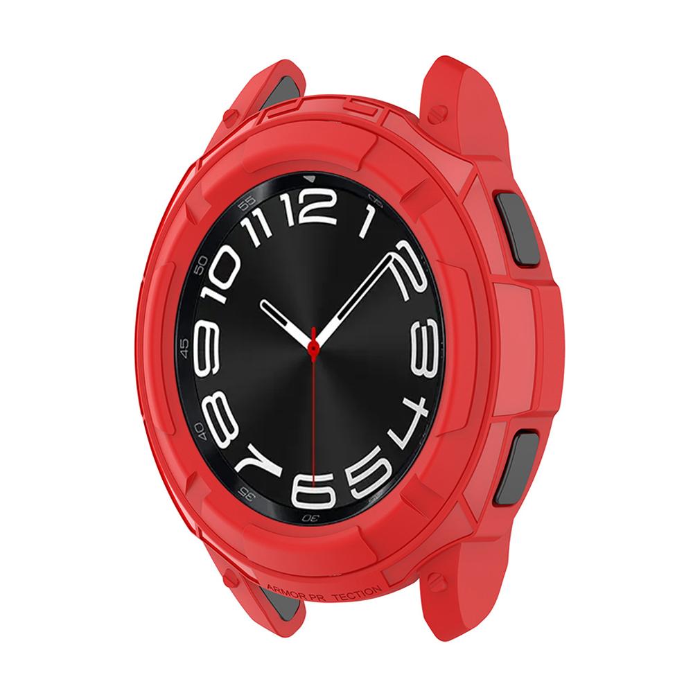 Защитный чехол-бампер для Samsung Galaxy Watch 6 Classic 43мм 47мм, мягкий полый TPU каркас, двухслойный, защита от падений