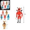 Серия Five Nights At Freddy's Светящийся Сочлененный Подвижный Хэллоуин Капитан Набор из 5 шт.