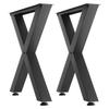 Table Legs, 750 x 790 mm (H x W) Steel Furniture Legs, Modular Design, Easy Assembly, 1000 kg Max Load Heavy Duty, for Home Office Desk, Coffee Dinner