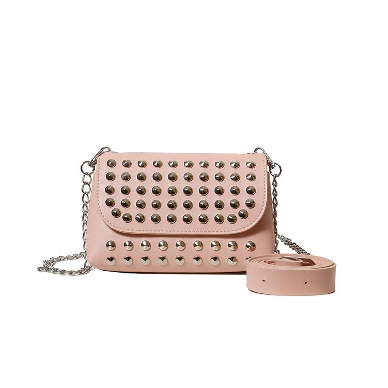 European and American Trends, Personalized Rivets, Simple Chain, Shoulder Mobile Phone Bag, Niche Design, Versatile, Foreign Style Messenger Bag, Bag