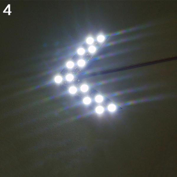 2шт 14 SMD светодиодная панель со стрелкой для зеркала заднего вида автомобиля, индикатор поворота